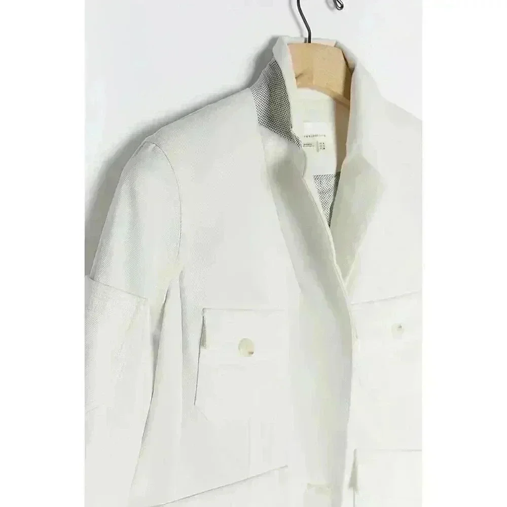 Anthropologie Neve Utility Jacket White Size 8‎
